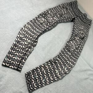 Y2k 2000s ALO Warm Up Sculpting Leggings XS 25x28 Retro Striped Yoga Gym Joggers